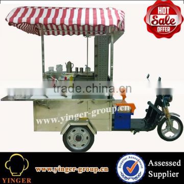 mobile bike food vending truck cart for crepe maker sale