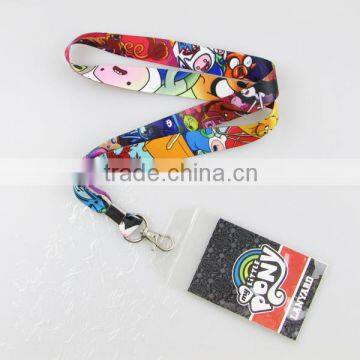 funny carton logo print neck lanyard for show