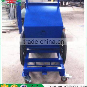 20''Wheel +4"Caster Cold Rolling Steel Metal Concrete Cart photo-3