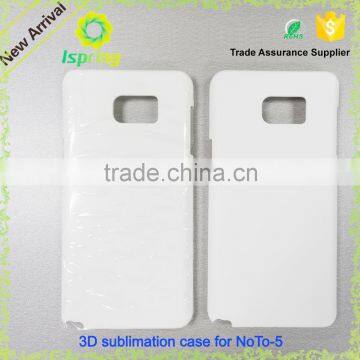 3D plastic sublimation phone case white color