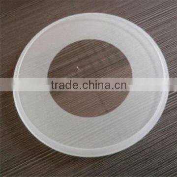 China Manufacturer custom made round glass light cover, outside light cover