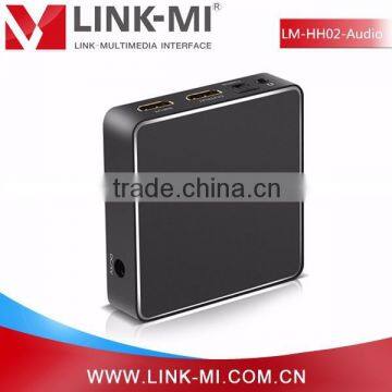 LINK-MI LM-HH02-Audio 1 Port HDMI Input, 1 Port HDMI Output and Audio Exctract Support HDMI2.0, HDCP2.2