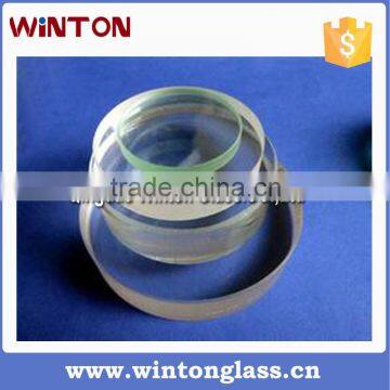 Transparent borosilicate glass plate for sight glass