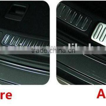 Macan rear boot sticker with stainless steel