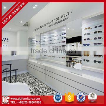 Hign quality baking paint wood optical shop counter design