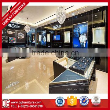 Luxury watch shop decoration wall mounted watch display case