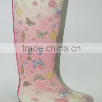 Custom Design Butterfly Over Knee Ladies Wellington Boots photo-2