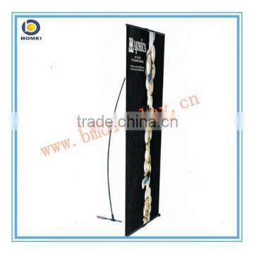 hotsales L banner stand with single pole, L shape stand