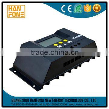 12V/24V Automatic Switc 20A manual pwm solar charge controller price with LCD digital screen controller solar.