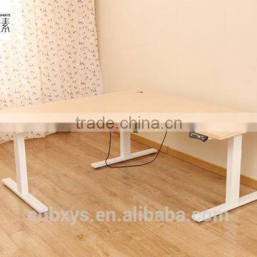 China Wholesale Executive L-shape Height Adjustable Computer&office Desk and Table photo-3