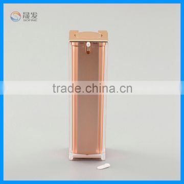 Square plastic lotion pump bottle