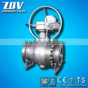 3PC stainless Steel Trunnion Ball Valve 1500LB