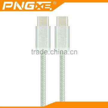 2016 PNGXE colorful micro braided usb cable fast data and charging trasfer type c to usb-c cable