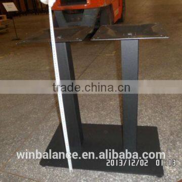 Texture Black Powder Steel Square Metal Table Legs photo-6