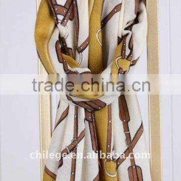 100% woolen printed scarf