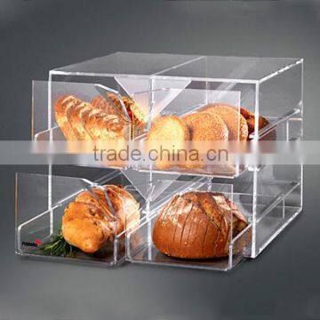 Four-Drawer New Countertop Eco-friendly Acrylic Bakery Display Case(FD-U-561)