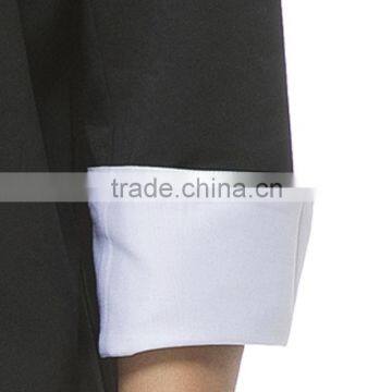 Customized With Good Quality Double Breasted Black Chef Uniform
