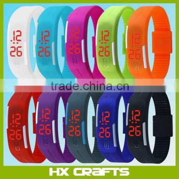 2015 Popular digital men women girl boy unisex wrist led touch screen silicon watch