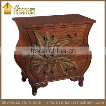 Professinal Hand Painting Bombay Chest with Drawers