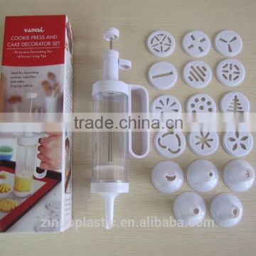 12 Designs Cookie Press And Cake Decorator Set