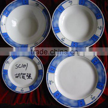 China supplier hotel restaurant custom ceramic porcelain dinner set