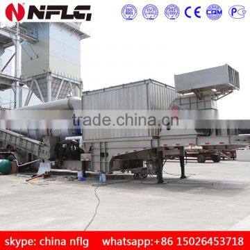 New design high efficiency 60t/h mobile asphalt plant for sale