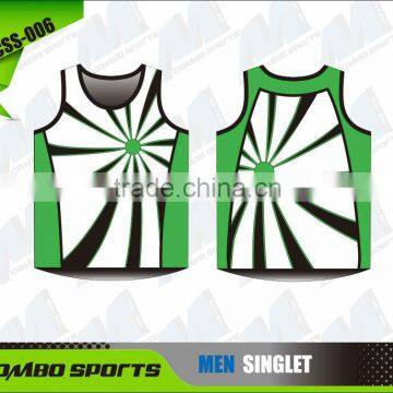 Custom sublimation warm up singlets