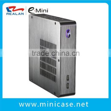 REALAN new mini itx desktop computer case E-U3 Industrial aluminum pc case without power supply