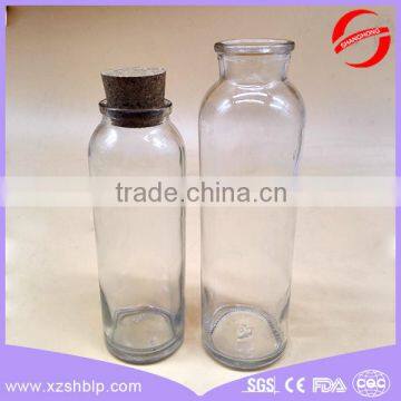 350ml glass bottles with cork lid