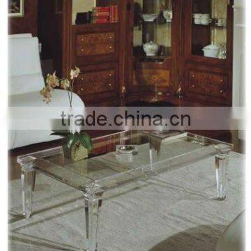 luxury clear acrylic lucite coffee tea table