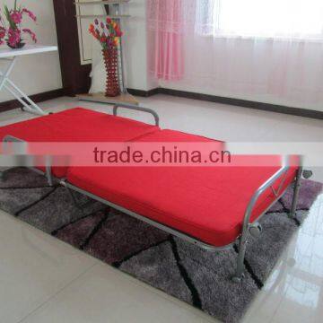 metal folding bed with cushion