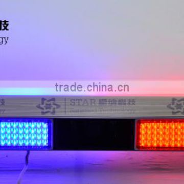 police car led warning light bar, 100 watt speaker, red blue led warning lightbar