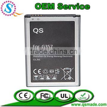 2016 professional hot sell battery factory cheapest price high capacity 1900mah G357/G313 battery Mobile phone battery