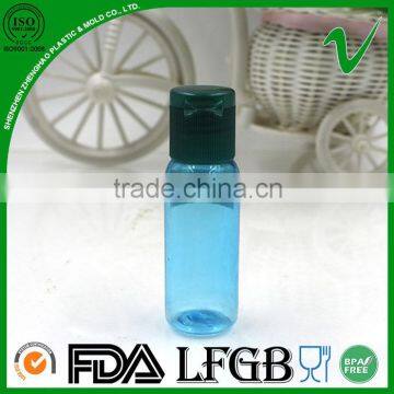 Hot Sale Empty Cylinder 30ml Cosmetic Plastic Bottles With Flip Top Cap