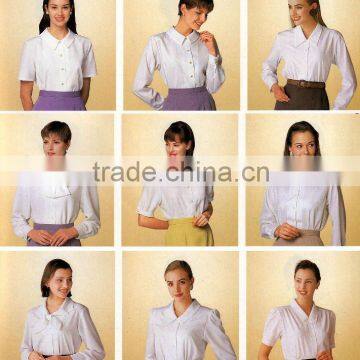 Customer-made female's fashionable white blouse