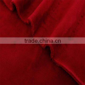 Polyester super soft velvet/short plush/short floss fabric for blanket