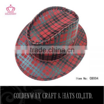 red fashion cowboy hats hard china factory supply