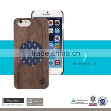 For Iphone 6 6S Case Cover, Wholesale Wood Bamboo Phone Bumper for iPhone, Ultra Slim Clothing Cover for iPhone6 Plus