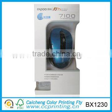 Cardboard Mouse Packing Paper Box with Clear Window