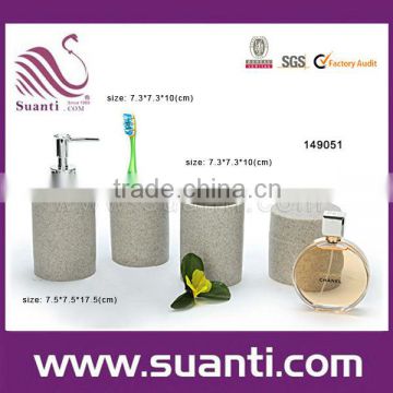 Sandstone stoneware bathroom accessories