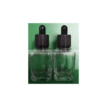 wholesale dropper glass e cigarette bottel 30ml boston glass e-liquid bottle with child proof cap