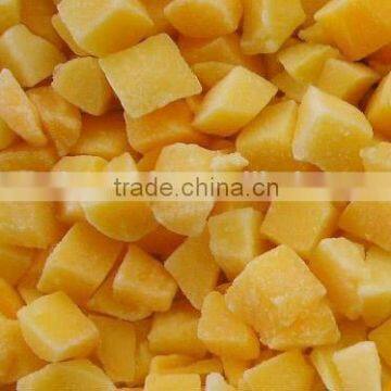 frozen yellow peach dice