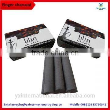 coconut shell charcoal production for 12-14cm finger shisha charcoal
