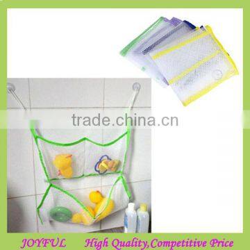 Bathroom Suction Net Bag Bath Baby Kid Toy Storage Organizer