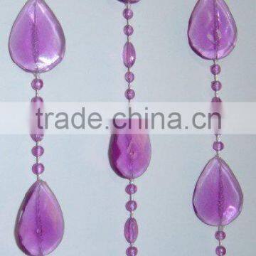 Purple Color Plastic bead curtain