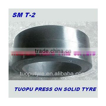 press-on solid industrial tyre 21x5x15