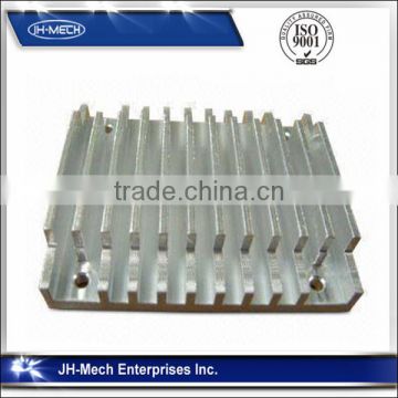 Silver anodized small heat sinks with assembled CNC holes