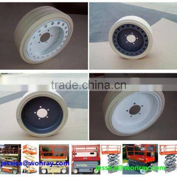 Solid Rubber Tyre Wheels for Scissor Lift Jacks 10-16.5 16x5x12 Etc. photo-2