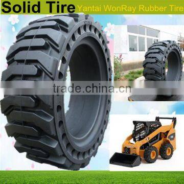 anti-puncture wheel loader solid tires, China 15-19.5 skid steer tires