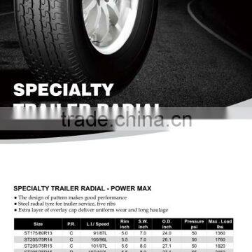 SURETRAC BRAND SPECIALTY TRAILER RADIAL--POWER MAX--STR 235/80R16 photo-2